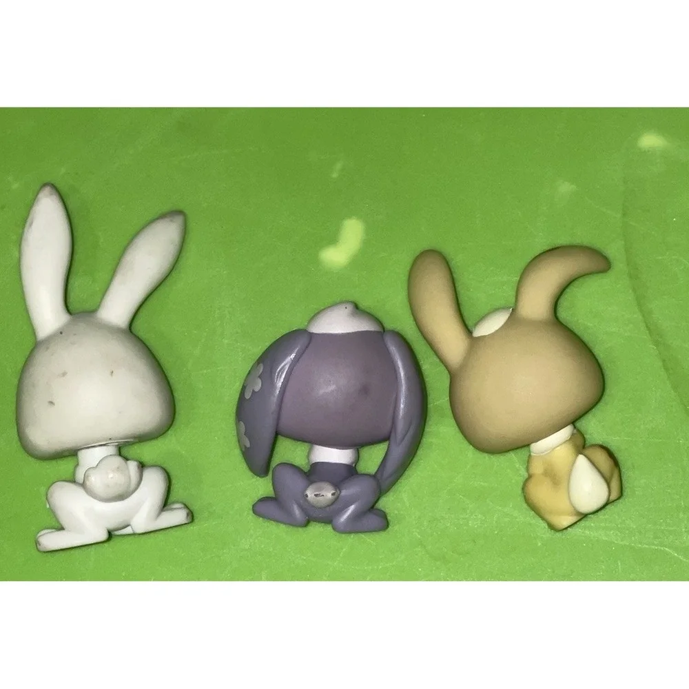 Lot of 3 Littlest Pet Shop Bunnies #648, #3, #972